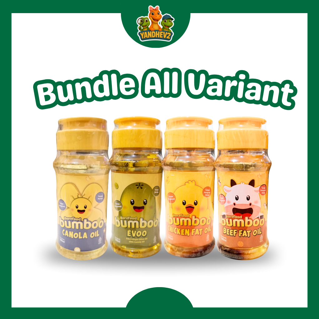 

BAREFOOD BUMBOO Minyak - Bahan Alami - Bernutrisi - Sumber Lemak & Omega 3,6,9 - BB Booster -Tanpa Perisa & Pengawet - Tumis atau Topping