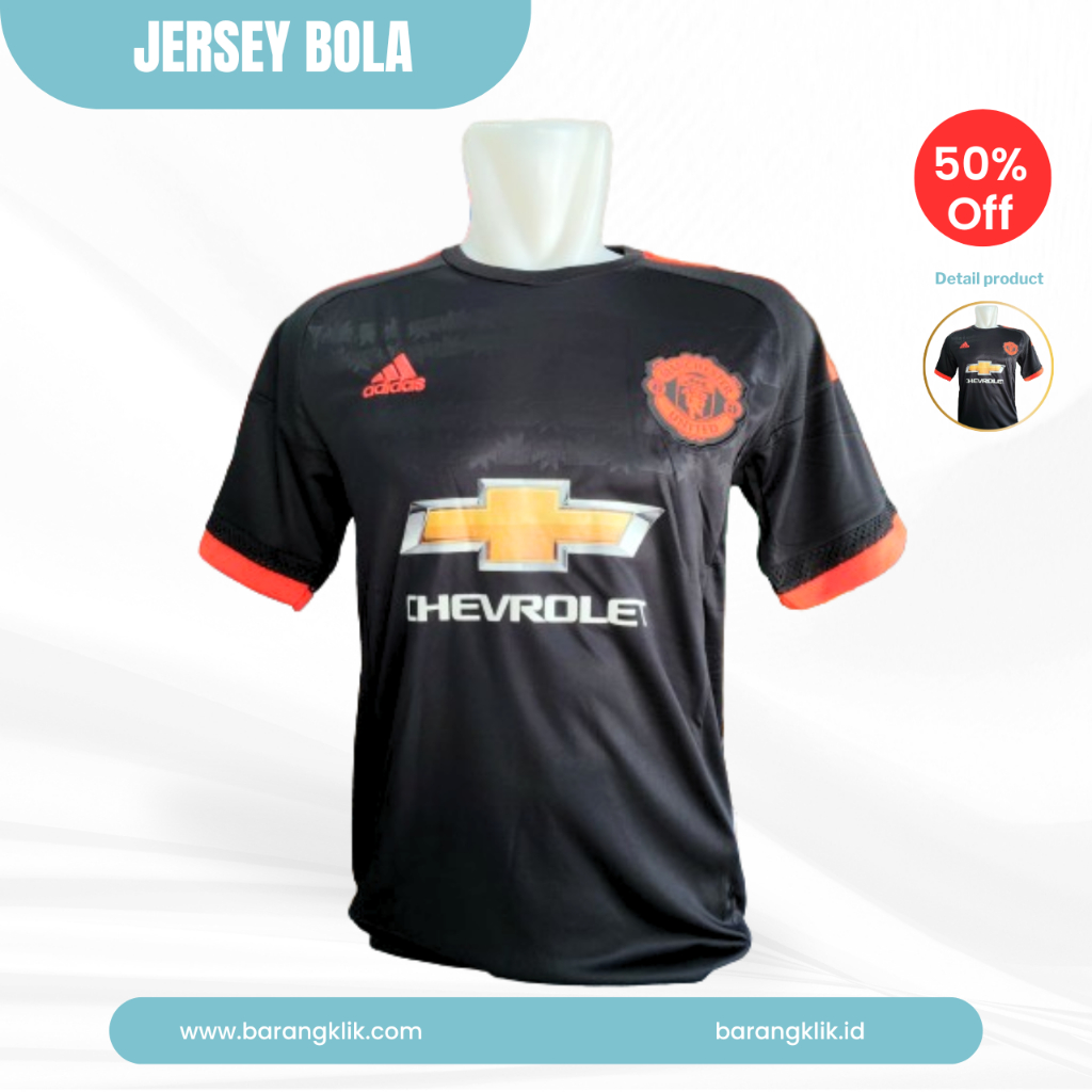 Jersey Man Bola MU 2017/2018 Lengan Pendek Panjang Grade Ori
