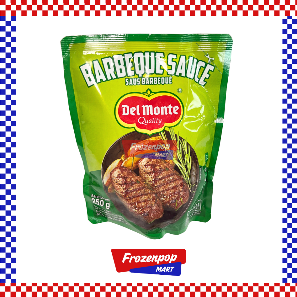 

Delmonte BBQ Sauce 250gr / Delmonte Barberque Sauce / Del Monte Saus Barbaerque Barberkyu Pouch 250gr
