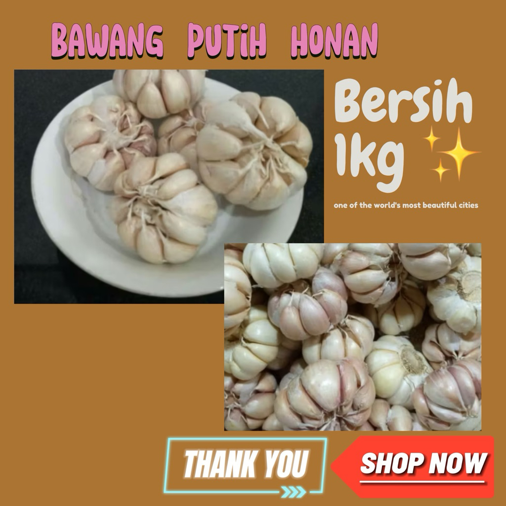 

Bawang putih honan Banci bersih 1 kg