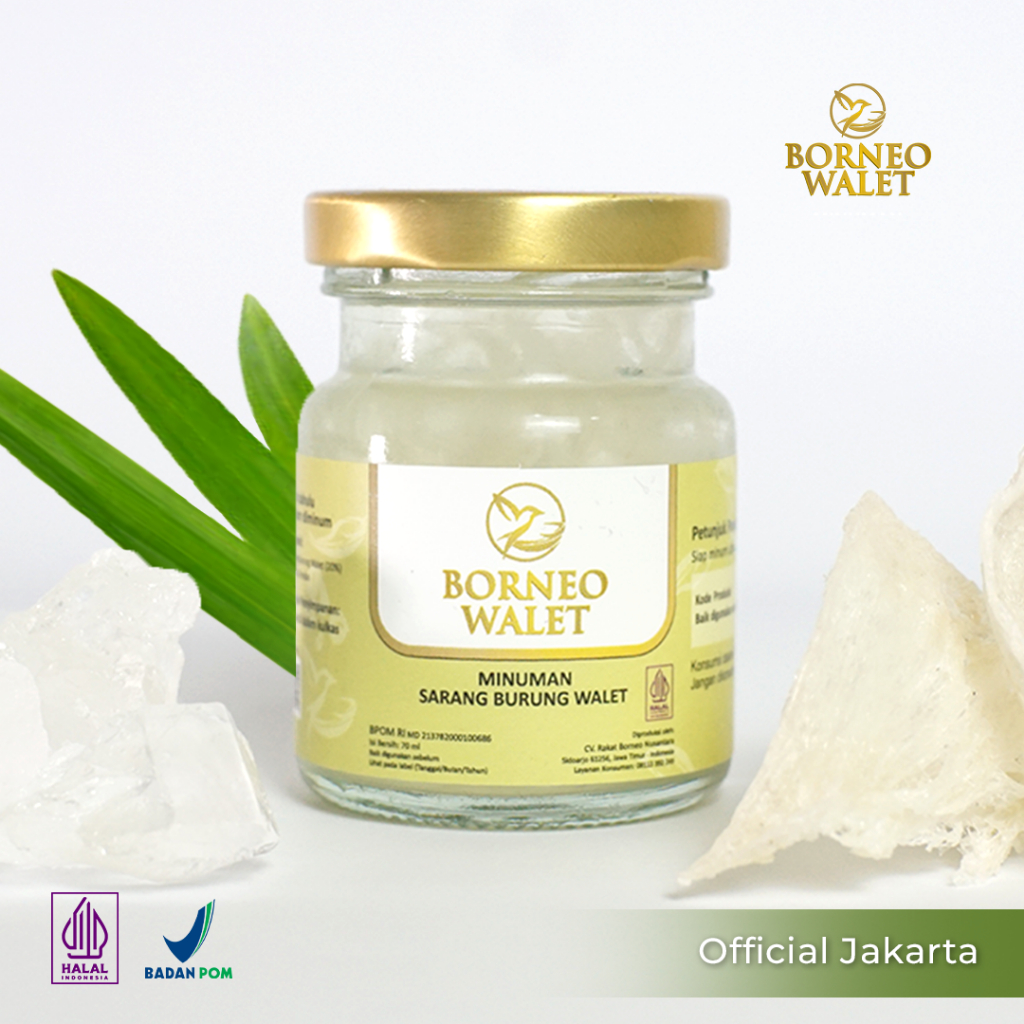 

Isi 1 Botol, Borneo Walet Jakarta Minuman Sarang Burung Walet