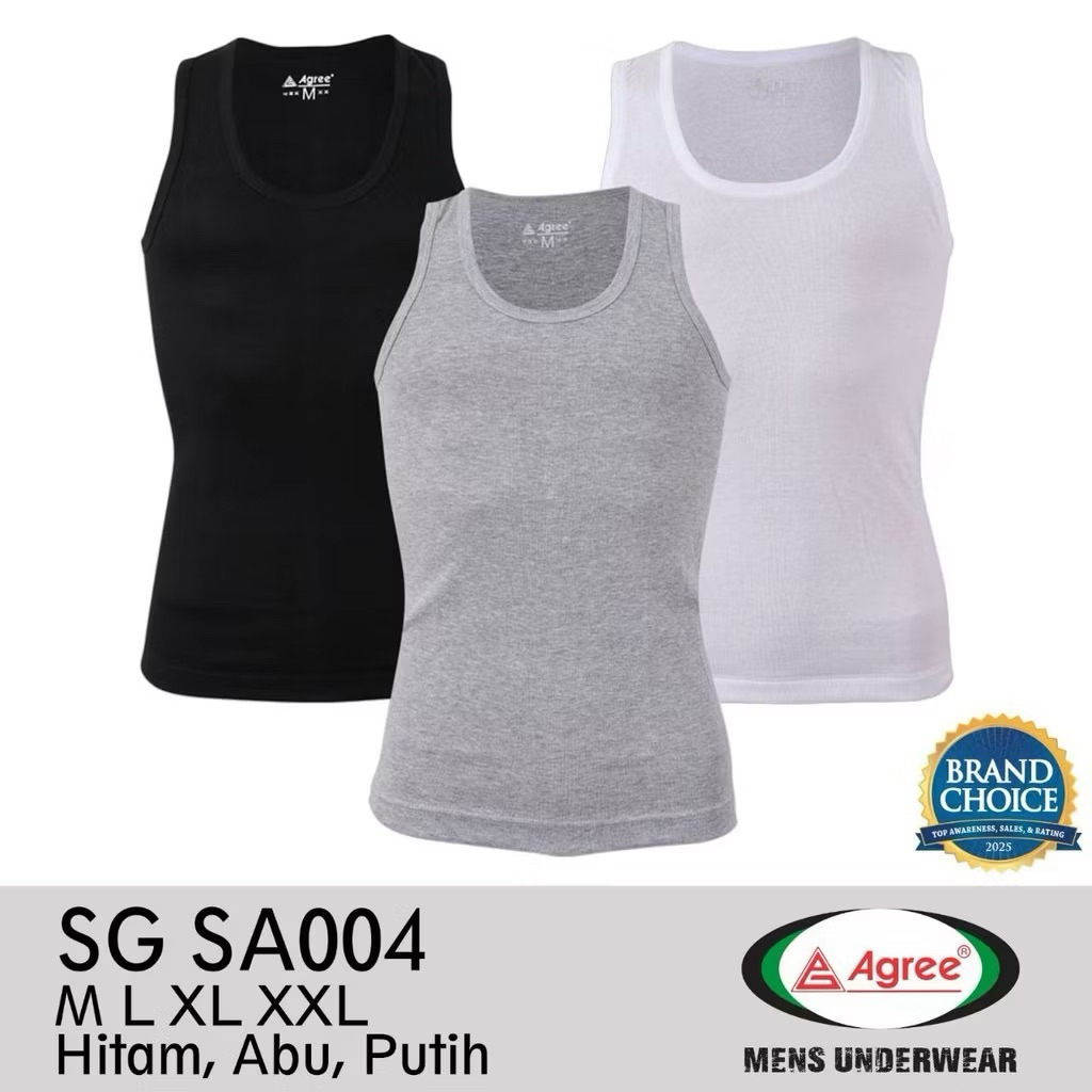 Agree Singlet Pria Dewasa original | Kaos Dalam Pria | Pakaian Dalam Pria