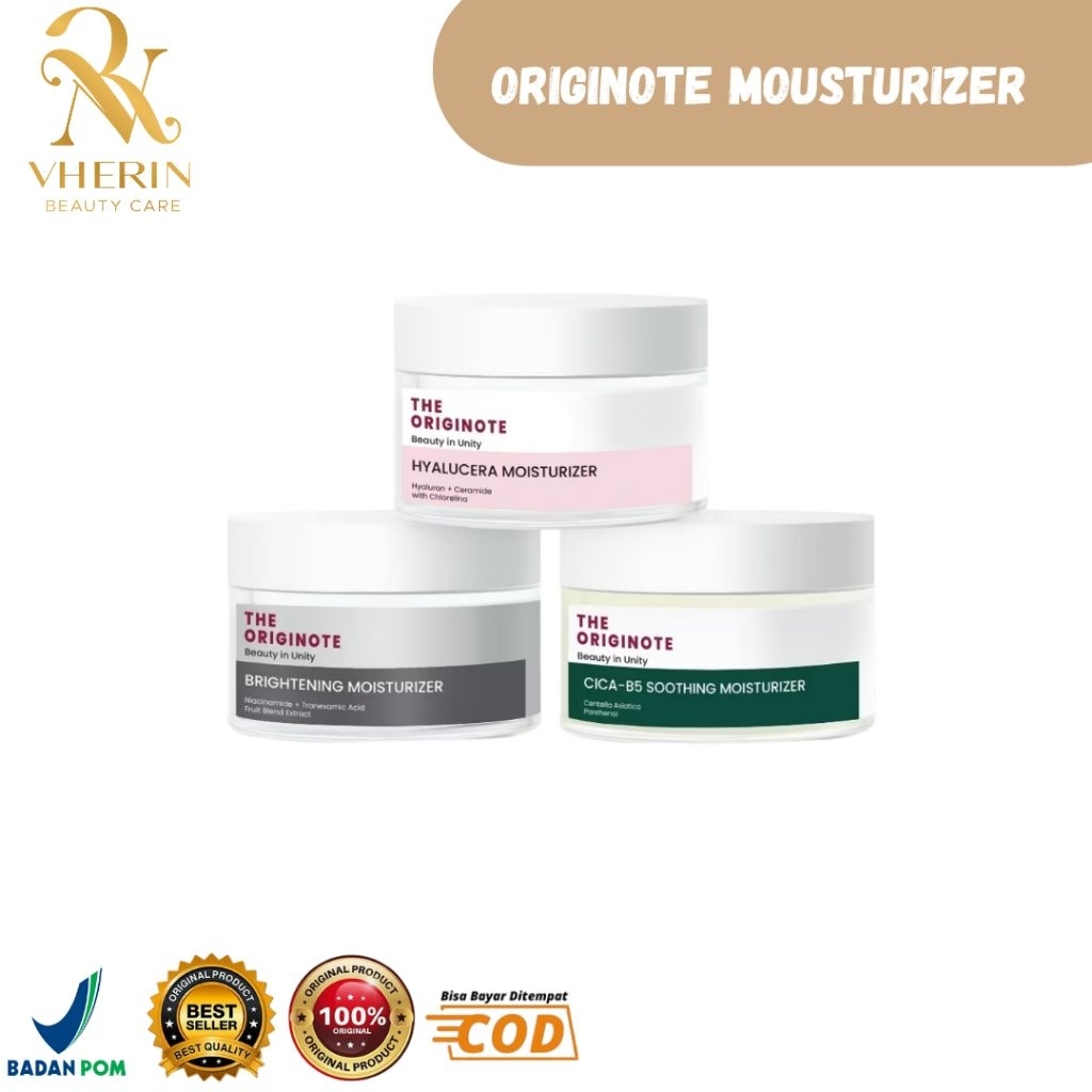 Originote Moisturizer Hyalucera Gel Moisturizer-Cica Moisturizer-Brightening Moisturizer