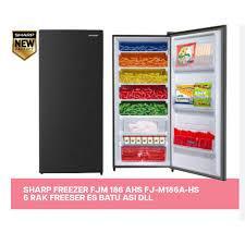 <KSE> Freezer SHARP FJM 186 A HS 158 Liter Low Watt Stand Freezer 6 Rak