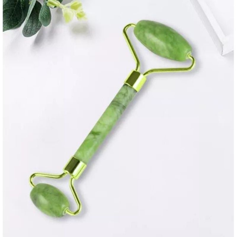 Jade Roller Alat Pijat Wajah Alami Alat Kecantikan Perawatan Kulit Wanita Pria Murah