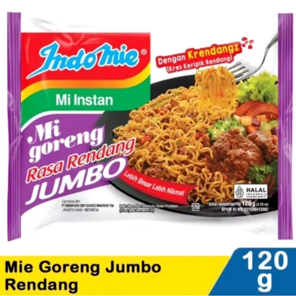 

indomie goreng jumbo rendang (5 bungkus)