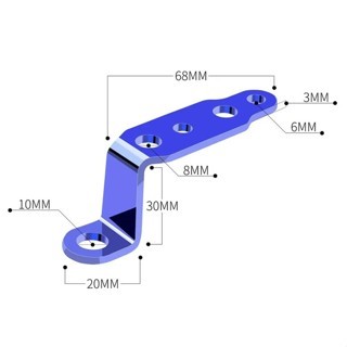 MH - Bracket Spion / Stang Motor Besi Aluminium Penyangga Lampu Tembak Univesal