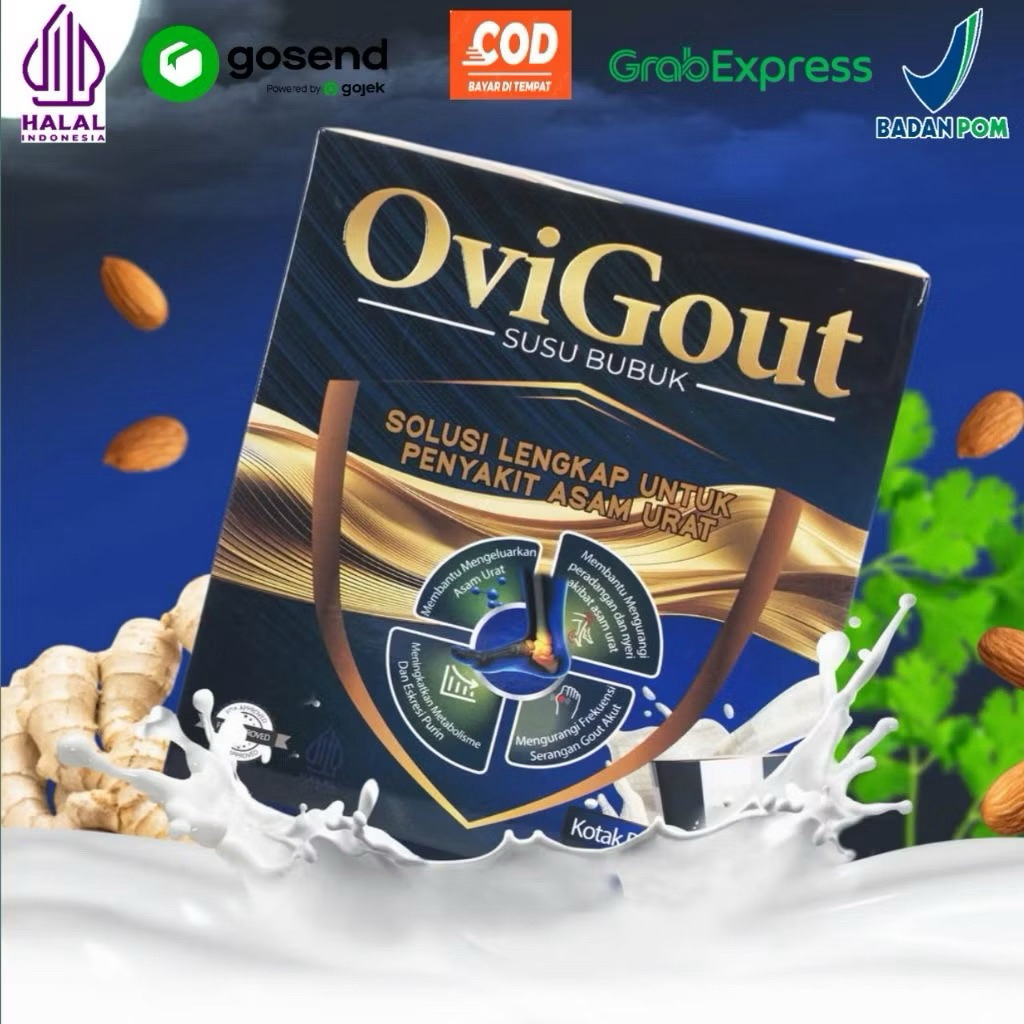 

OVIGOUT SUSU Herbal SOLUSI LENGKAP PENYAKIT ASAM URAT,READY LANGSUNG KIRIM