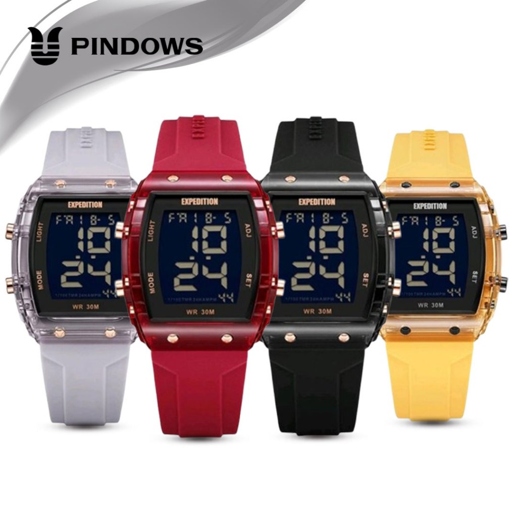 Jam Tangan Wanita Expedition E 6827 EXP 6827 E6827 Original Garansi Resmi 1tahun - Rubber