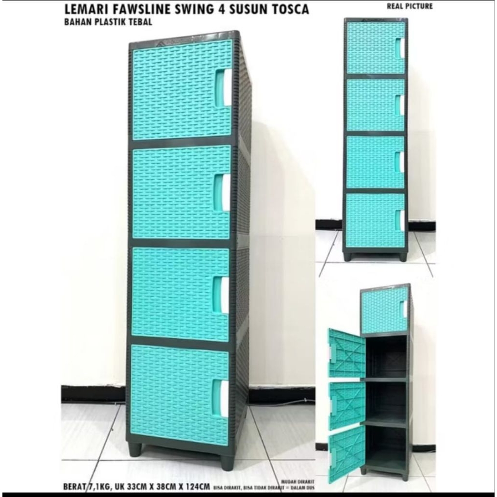 LEMARI FAWSLINE SWING 4 SUSUN