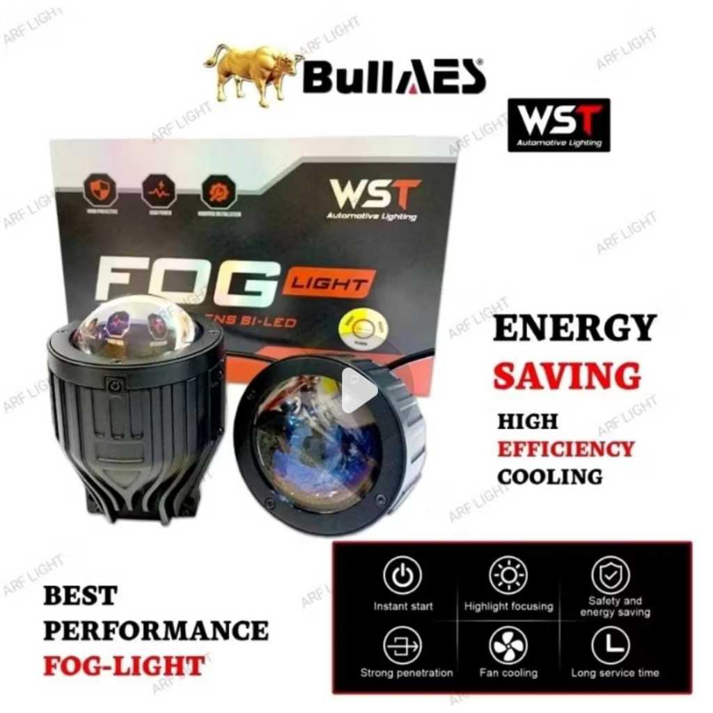 Fog lamp Biled WST 3inch 3 warna Bluelens Anti air waterproof IP67