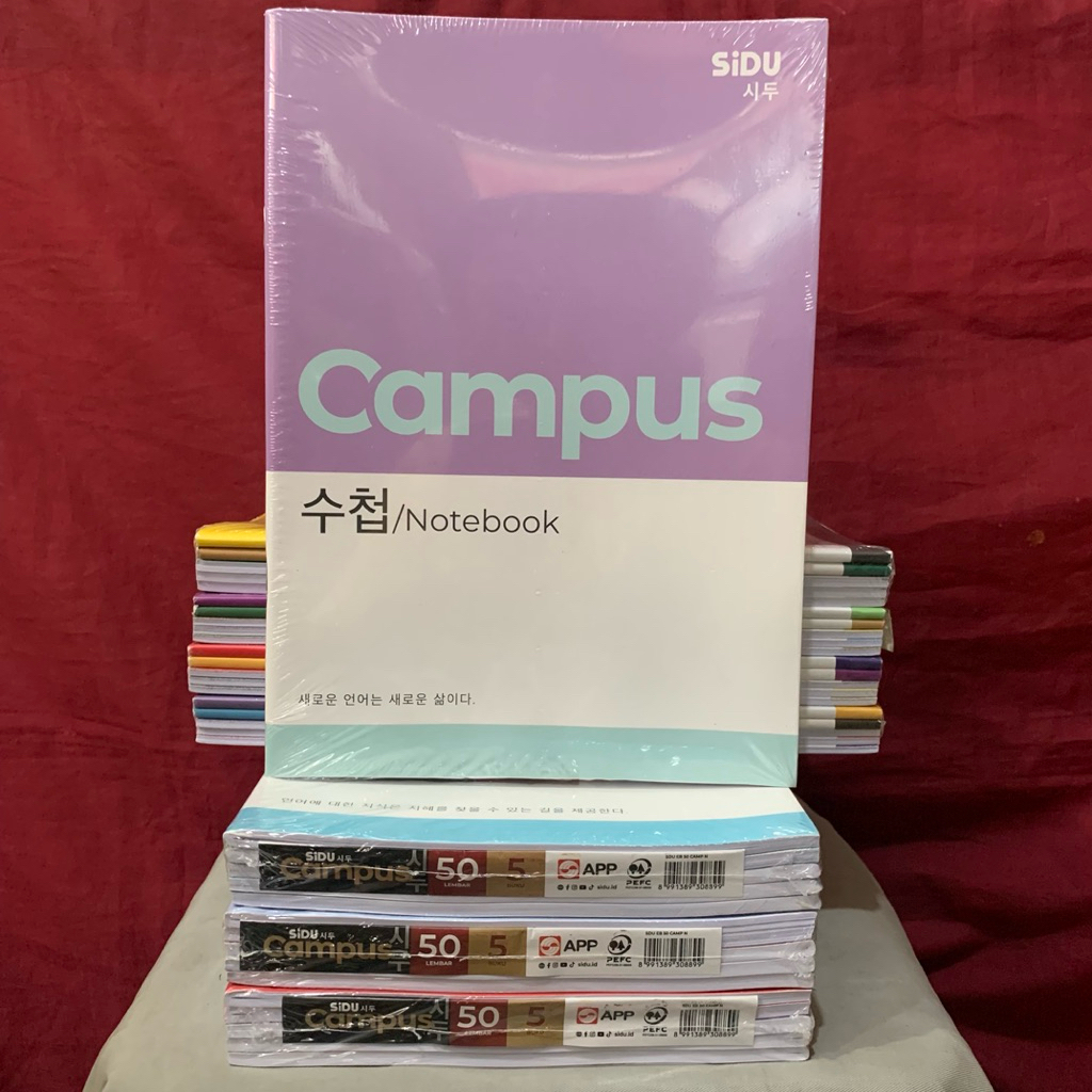 

[SIDU] ORIGINAL - ISI 50 LEMBAR BUKU TULIS BOXY SIDU CAMPUS NOTEBOOK SEKOLAH CATATAN KANTOR KULIAH MURAH