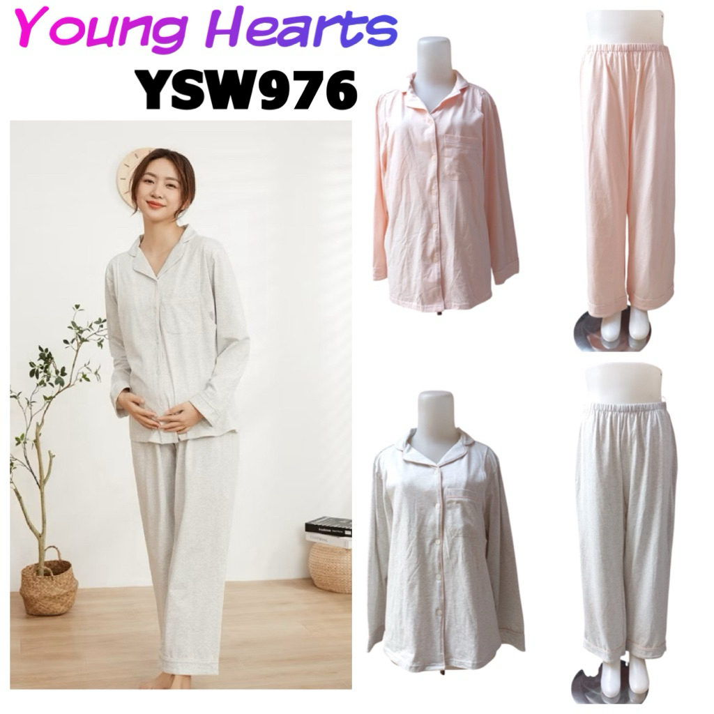 YSW976 Young hearts piyama baju tidur hamil dan menyusui katun M L