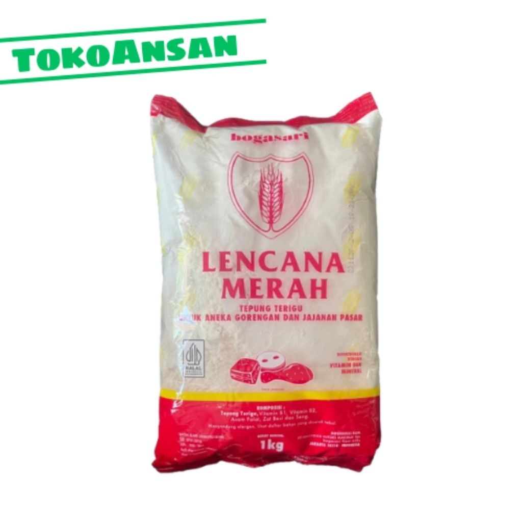 

[TokoAnsan] PROMO Tepung Terigu Bogasari Lencana Merah 1Kg