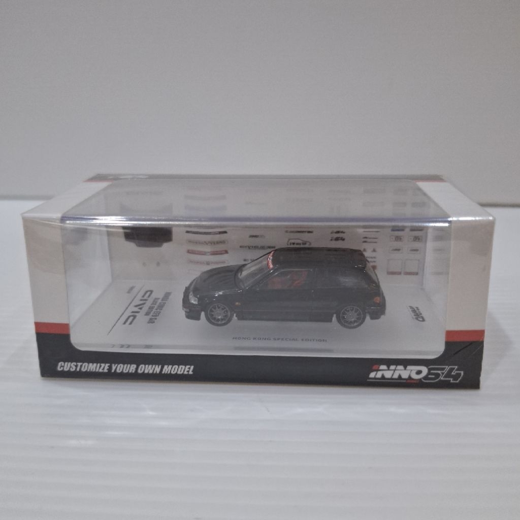 Inno64 Honda Civic EF9 SiR Black Edition Hongkong Special Edition