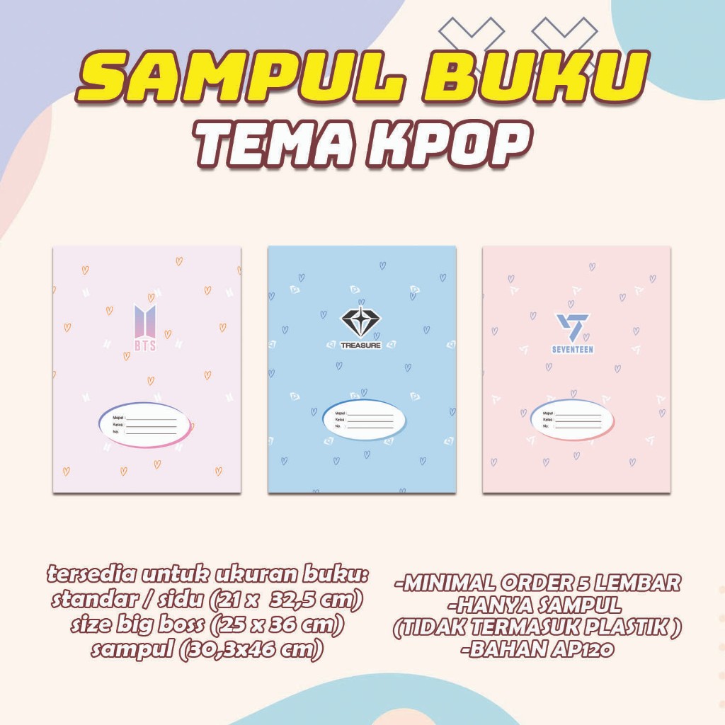 

Sampul Buku Desain GRUP KPOP Aesthetic / Bahan Glossy KODE SP_KPOP