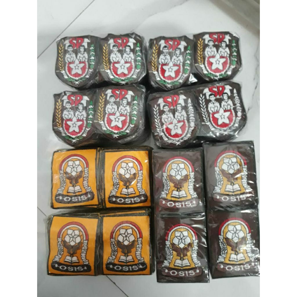 Bet/emblem/badge/atribut/bordir saku sd/osis smp/osis sma