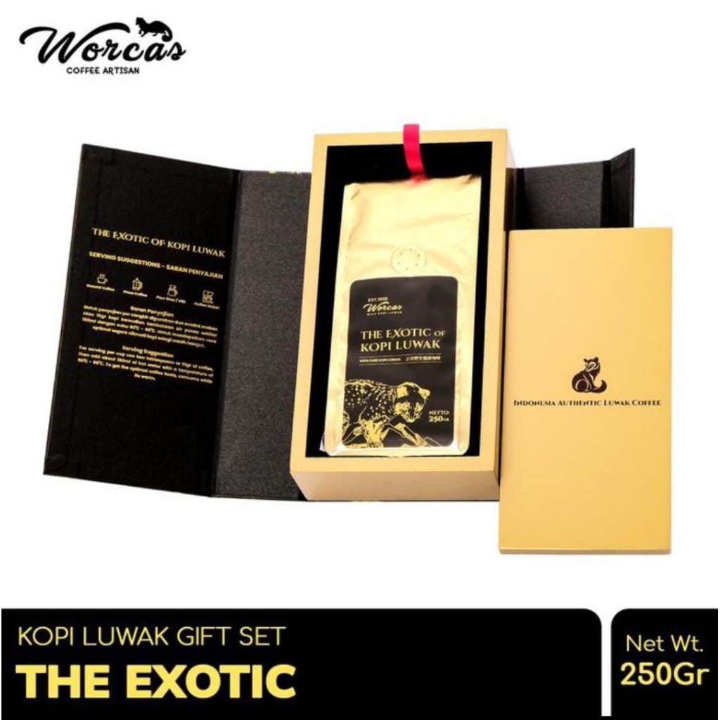 

Worcas kopi luwak liar Exotic Wood Gold 250gr
