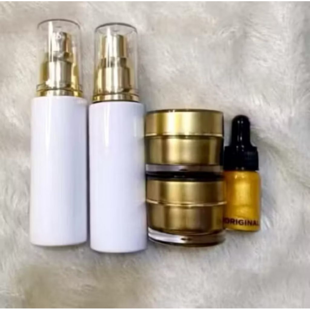 Paket DS GLOW Skin Whitening Komplit 5in 1 Super Cepat Memutihkan Original..