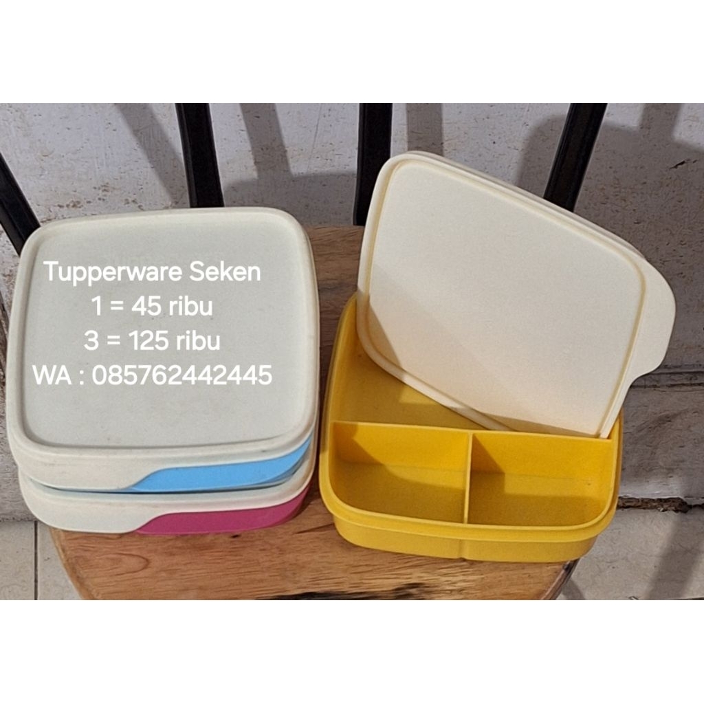 Tupperware Seken Tempat Makan Sekat