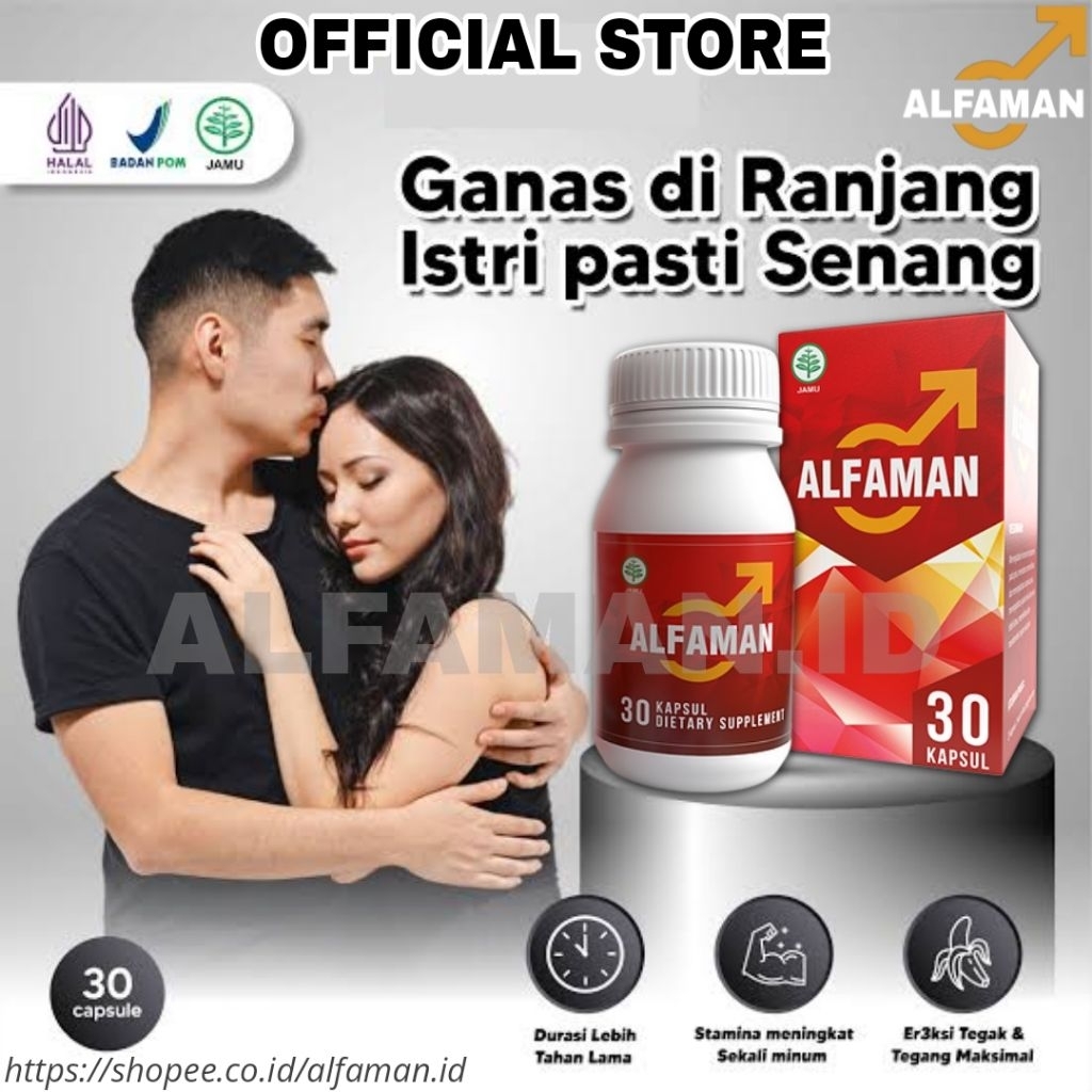 ALFAMAN Asli Original Obat Kuat Herbal Stamina Pria Terbaik BPOM