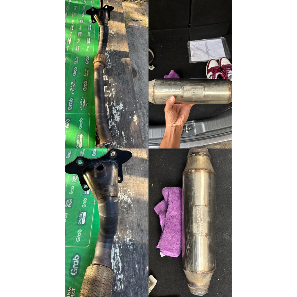 sudah sold DPFP merk NDK exhaust untuk Jazz GK5 ( sudah delete EGR) dan juga Resonator Ironcrafts Hy