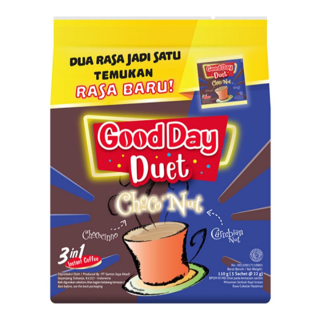 

Good Day Duet Choco Nut 5 x 22 g