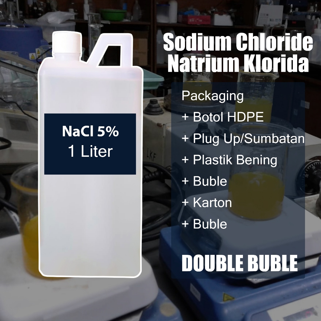 Larutan NaCl 5% / Natrium Klrodida / Sodium Chloride Solution 1000ml