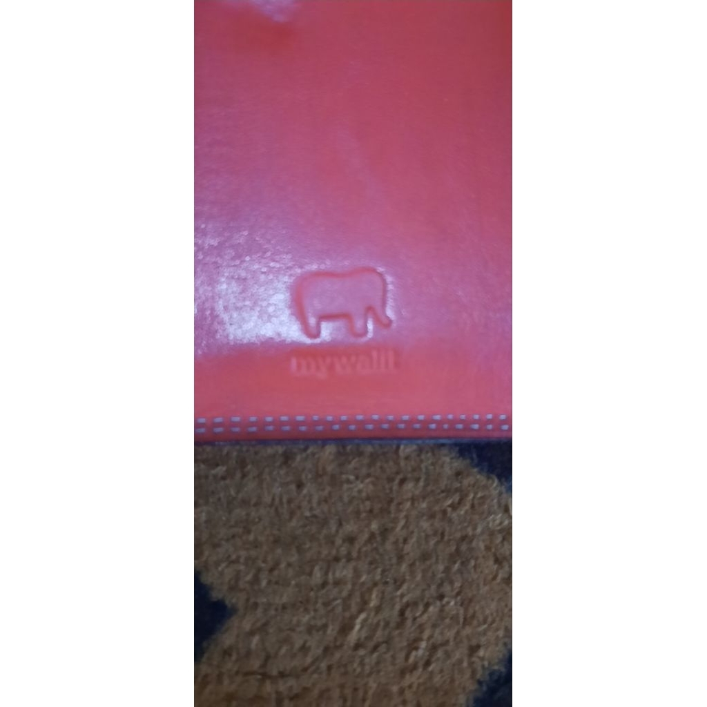 dompet second, dompet lipat, kulit asli, colorful