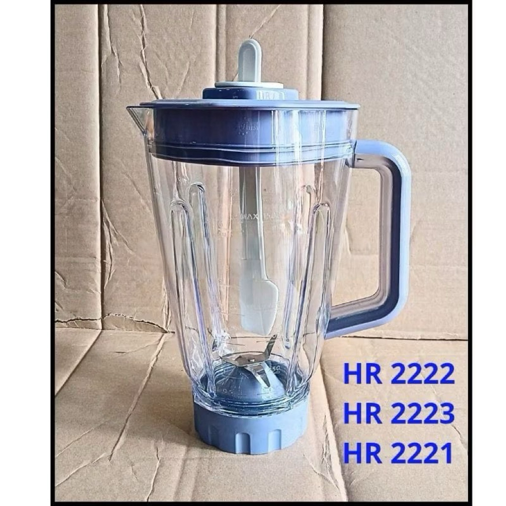VTreasury - 1 Set Tabung / Gelas Jus Blender Philips Plastik HR 2221 2222 2223 / Gelas Blender Phili