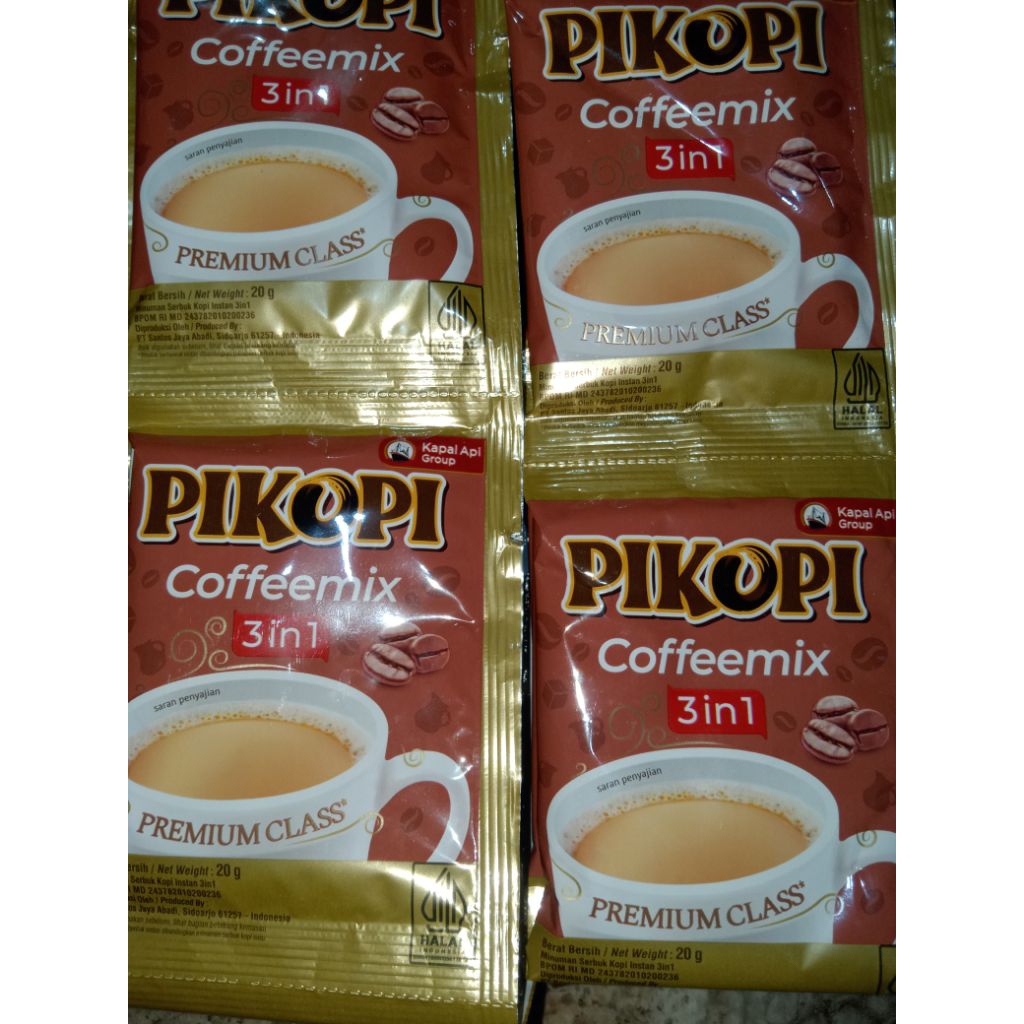 

Pikopi Coffee mix 10 sachet premium class 20gram-Coffe-Kopi instan Robusta