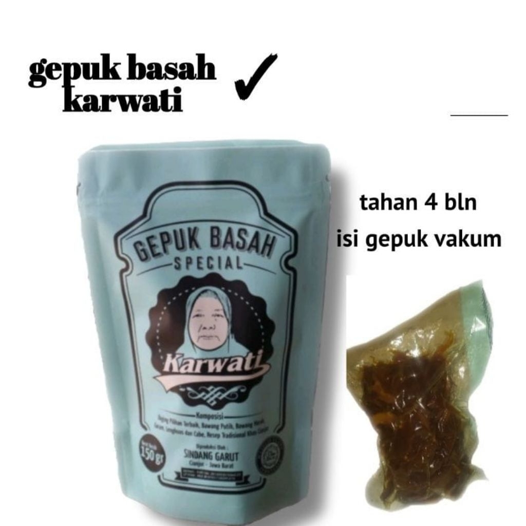 

Gepuk Basah Karwati 100gram