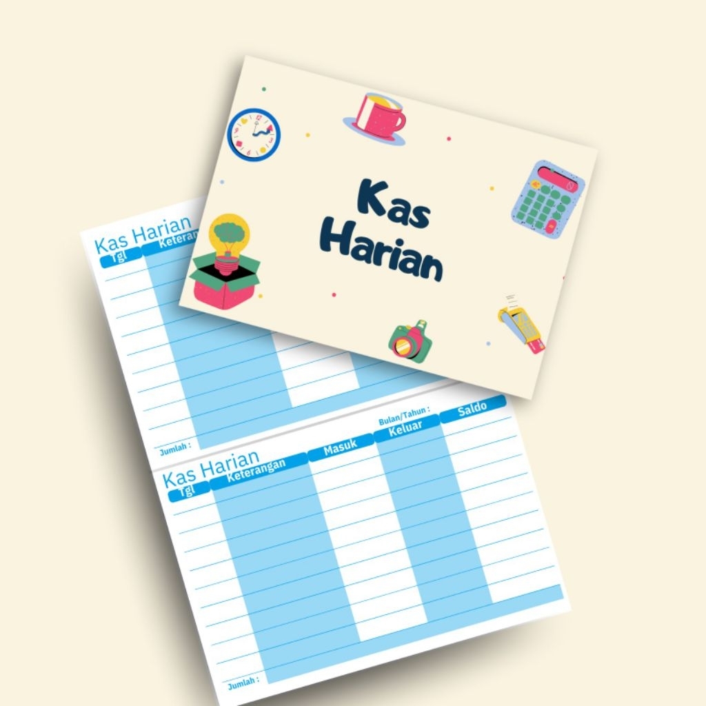 

Buku Kas Harian A6 UMKM | Catatan Keuangan Usaha Kecil | HVS 70gsm 40 Halaman