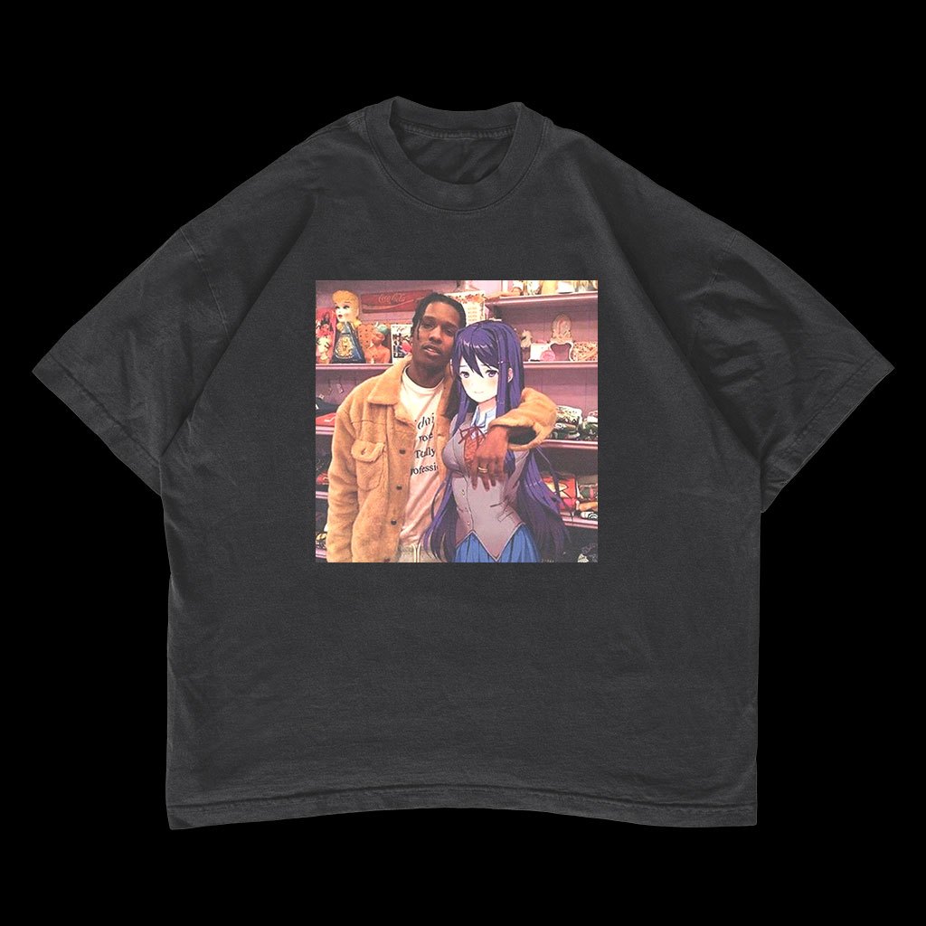 Asap Rocky Oversized T-shirt Vintage Anime