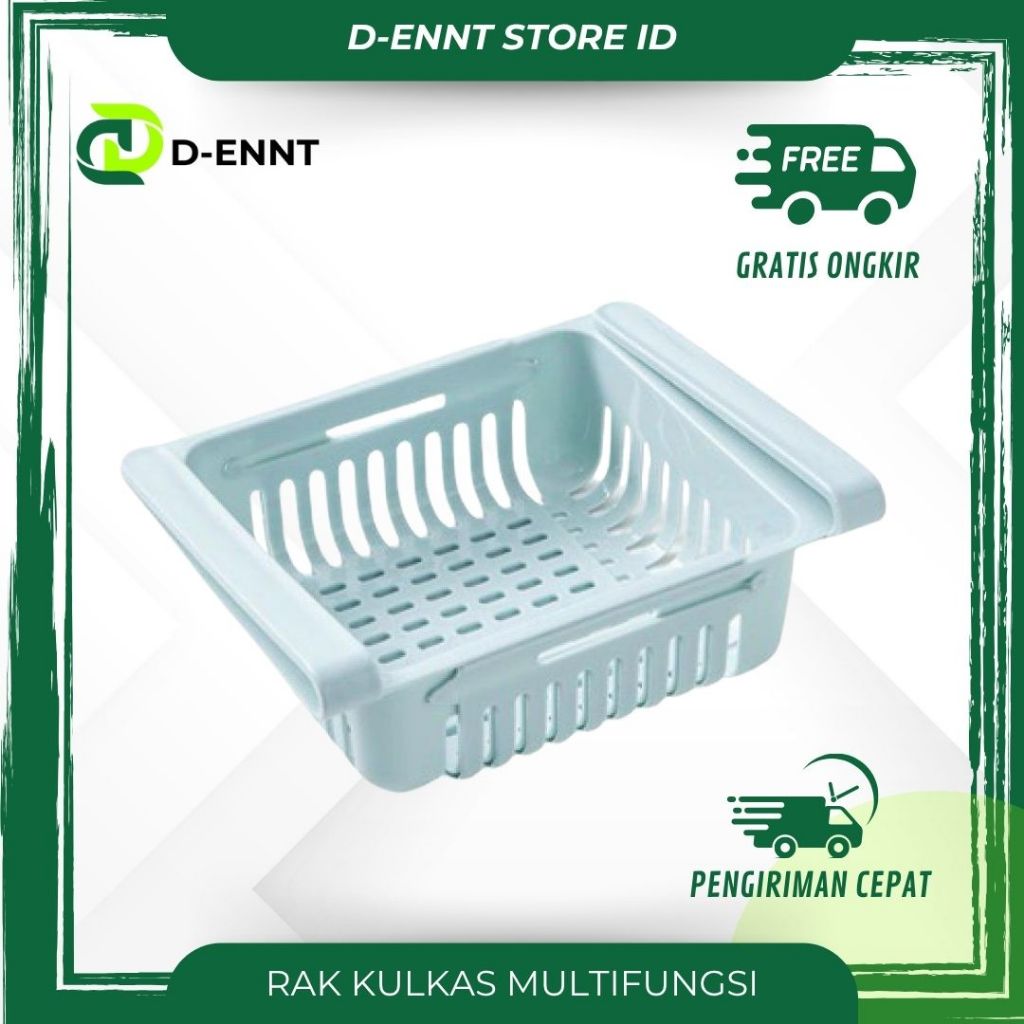 Rak Kulkas Multifungsi Storage Box Organizer Rak Serbaguna tempat buah Rak wadah cuci buah sayur