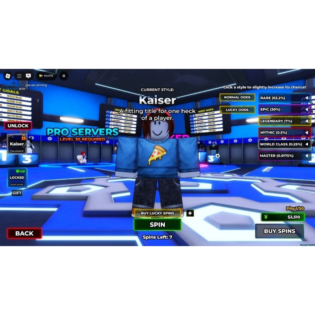 Akun blue lock rivals - Kaiser Style