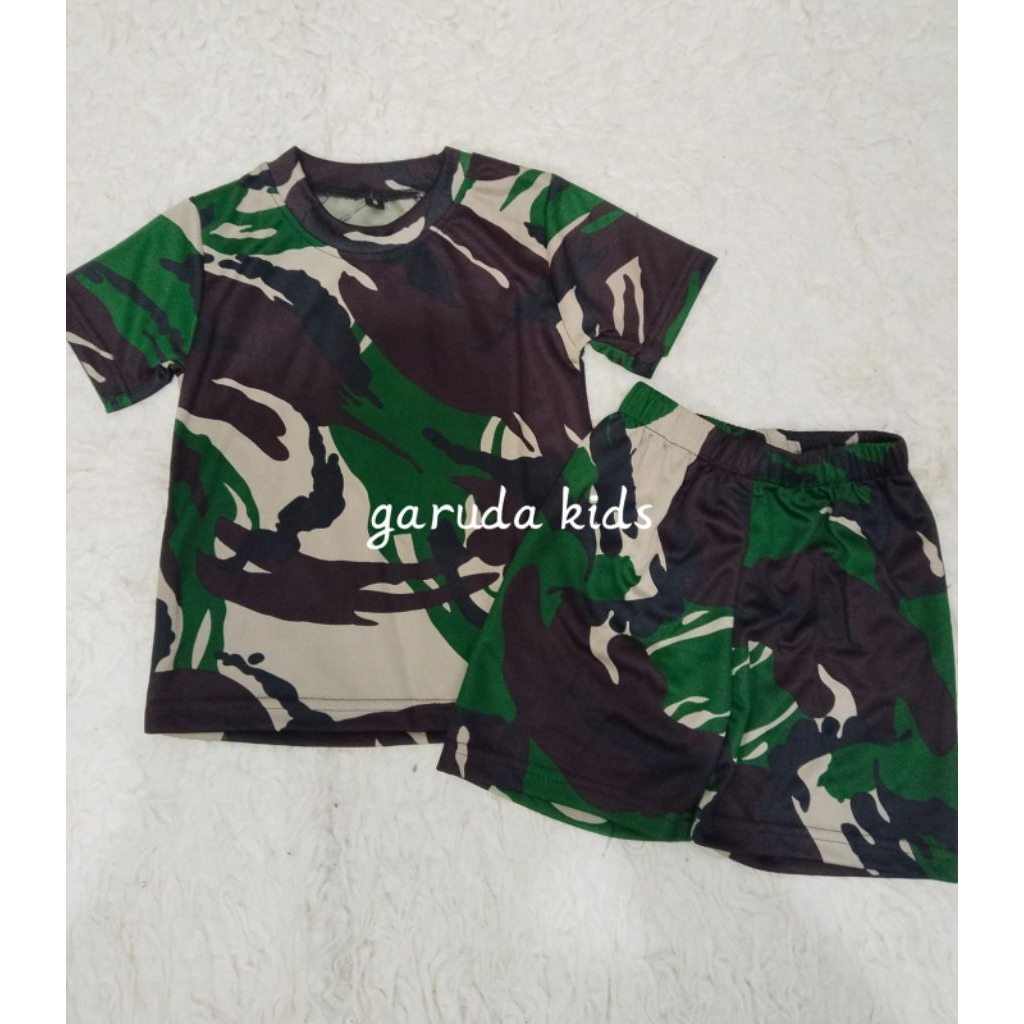Setelan Baju Army Loreng Anak laki laki – Loreng TNI Style