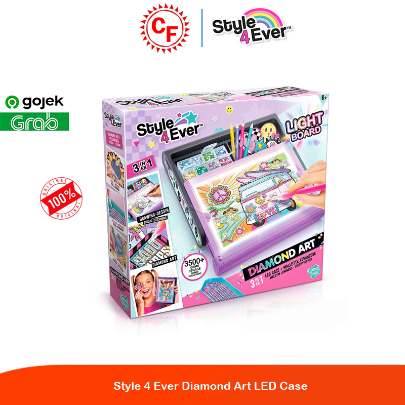 

Canal Toys - Style 4 Ever Diamond Art LED Case Light Board - 3 in 1