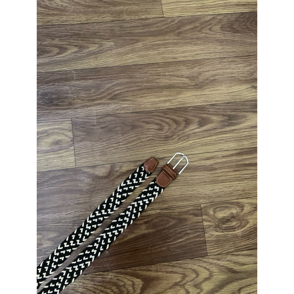 Ikat Pinggang SPAO Branded Leather Woven Mens Belt