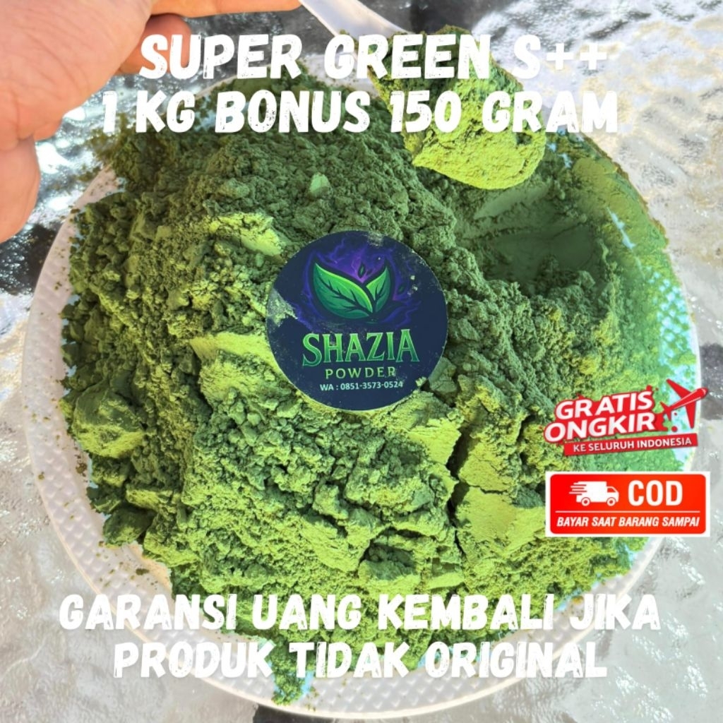 

bubuk green purlik hijau stamina