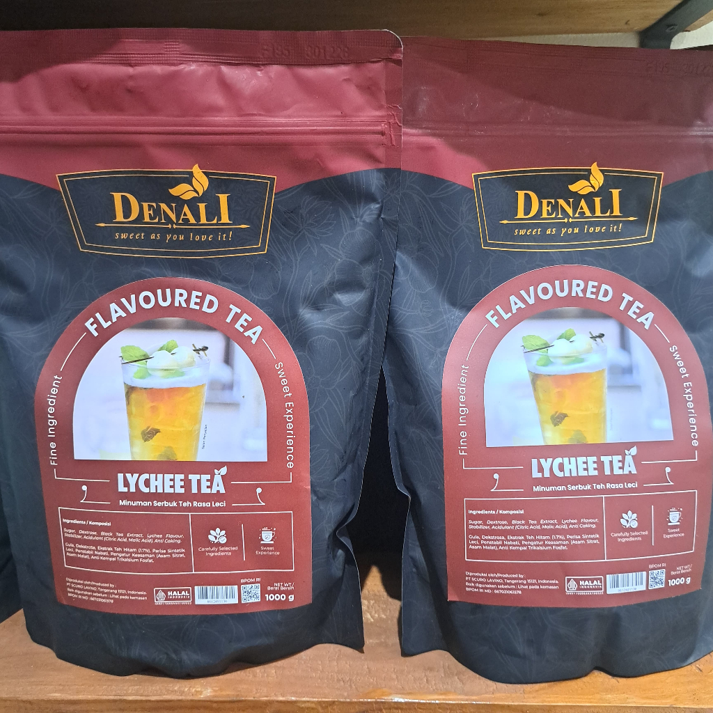 

Denali Powder Lychee Tea Minuman Serbuk Teh Rasa Leci 1kg
