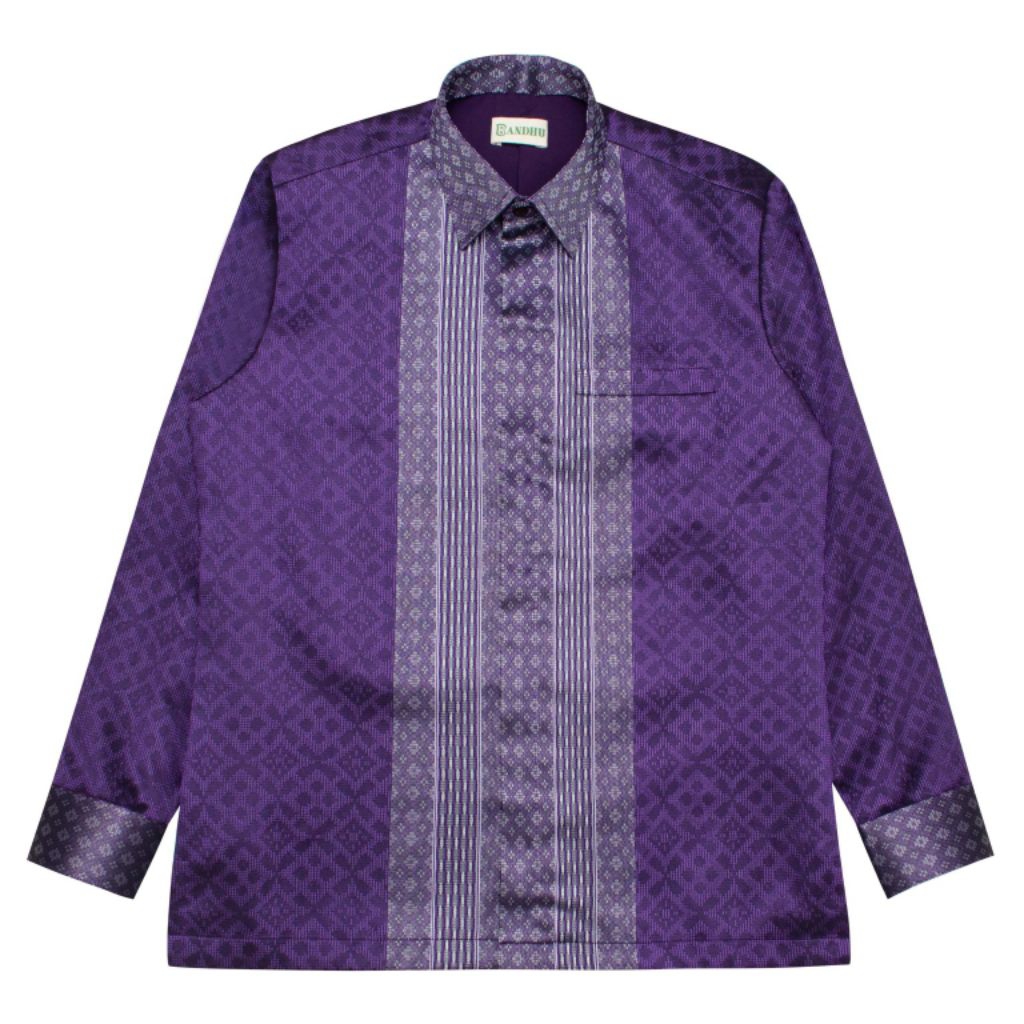 [READY NEW ARRIVAL] Kemeja Batik Pria Lengan Panjang - Kemeja Tenun Songket Baron - Kemeja Tenun Jep