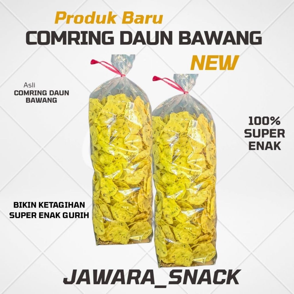 

Paket Hemat 2 Kg Kecimpring Singkong Bawang Daun / Comring Bawang / Gemblong Khas Ciamis Best Seller