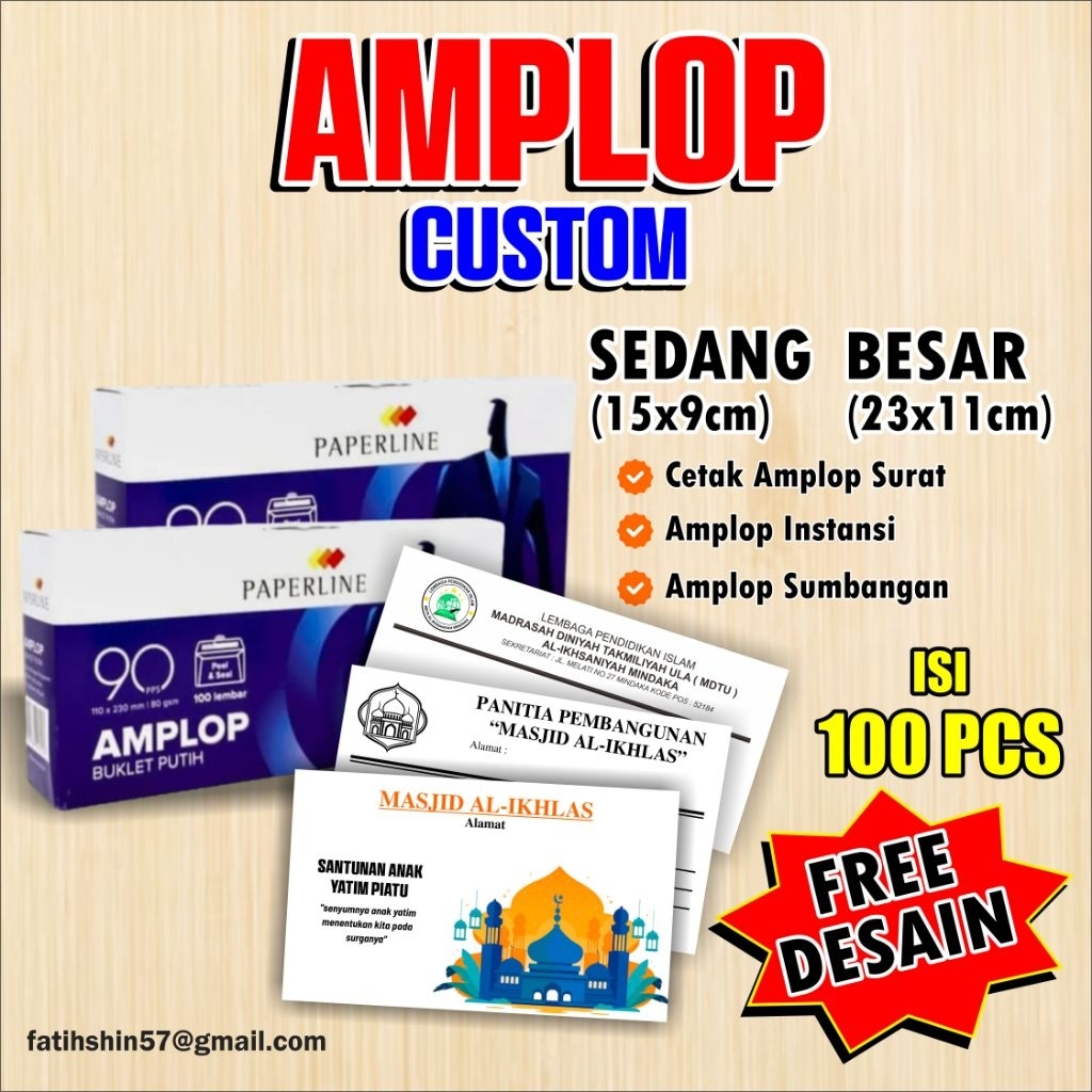

Amplop costum | Amplop Kop surat