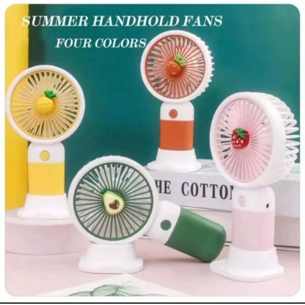 Kipas  Angin Mini Karakter Buah Buahan Kipas Karakter Buah