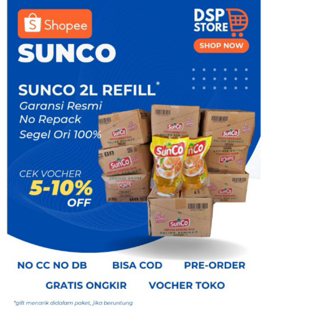 

Sunco kemasan pouch 2Liter