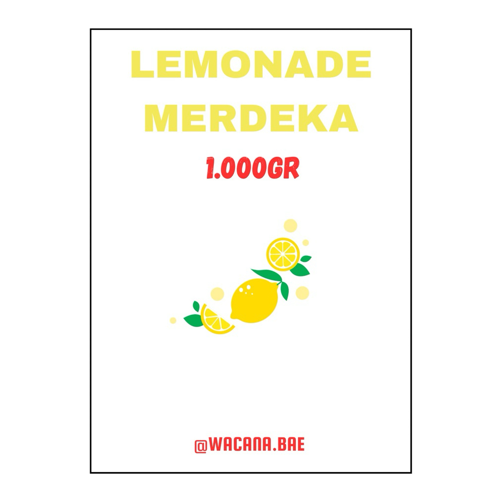 

Bubuk Minuman LEMONADE (1.000gr)