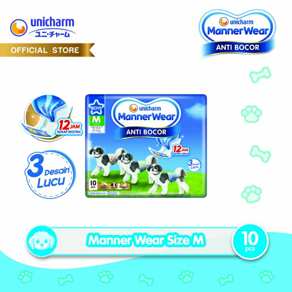 Unicharm Manner Wear Popok Anjing 1 pack