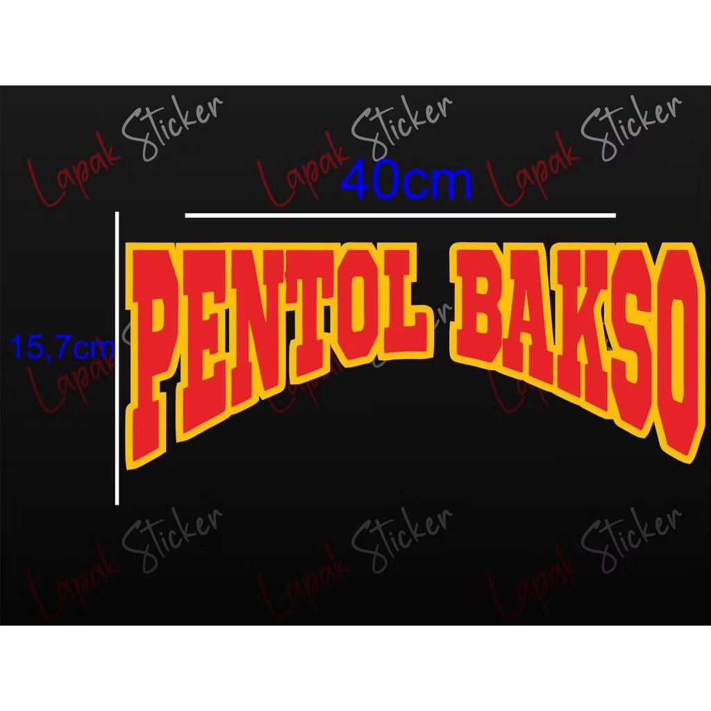 

Sticker Cutting TULISAN PENTOL BAKSO