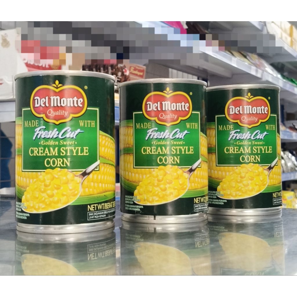 

Delmonte Jagung Kaleng Halus Siap Makan/Toping Martabak/Isian Martabak Manis/Bubur Jagung Manis untuk isian Martabak/KrimCream Style Corn/Jagung Halus/Bubur Jagung